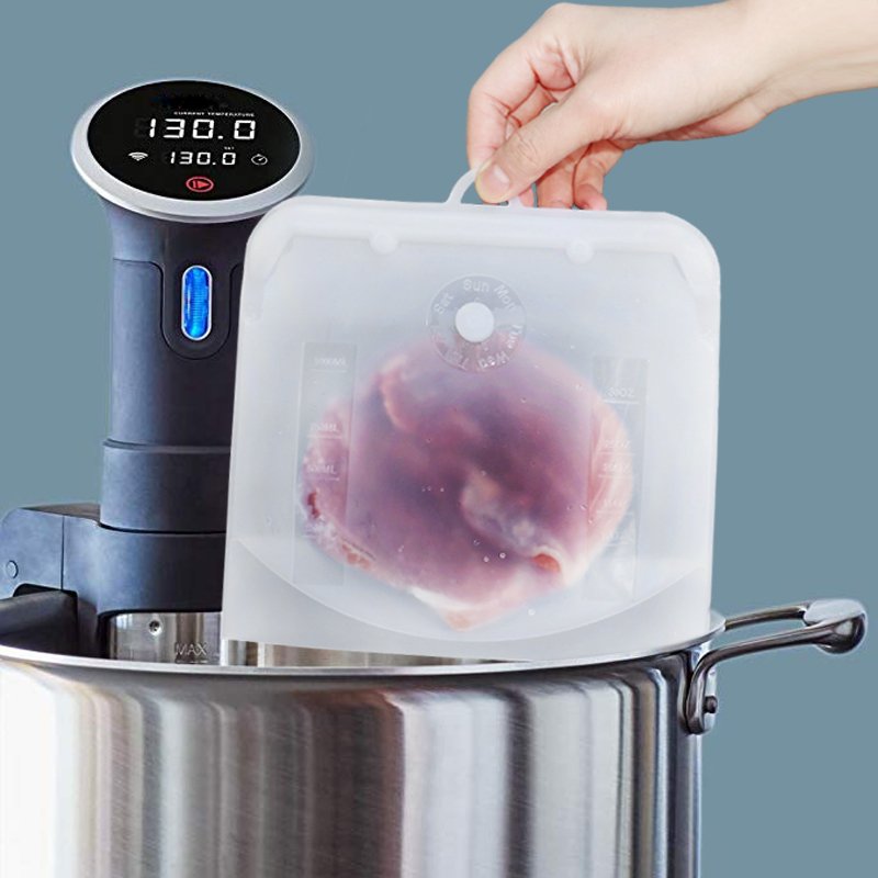 Food Bags Freshness Protection Package Containers Cooking Bag Sets Reusable Freezer Silicone For Sous Vide Liquid Snack