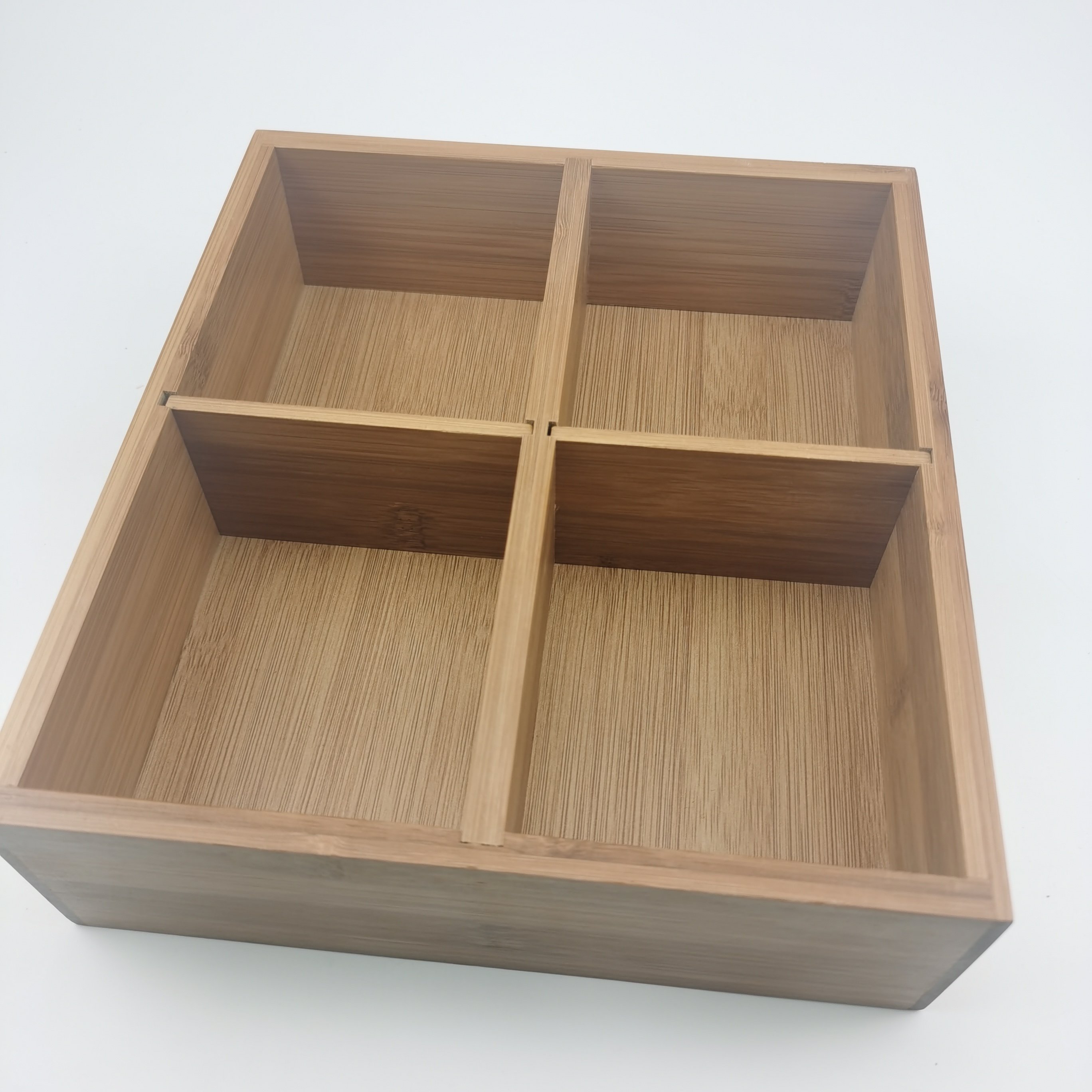 2022 hot sale 3 in 1 Bamboo and wood kitchen food storage bag storage rack baffle movable and detachable storage Box