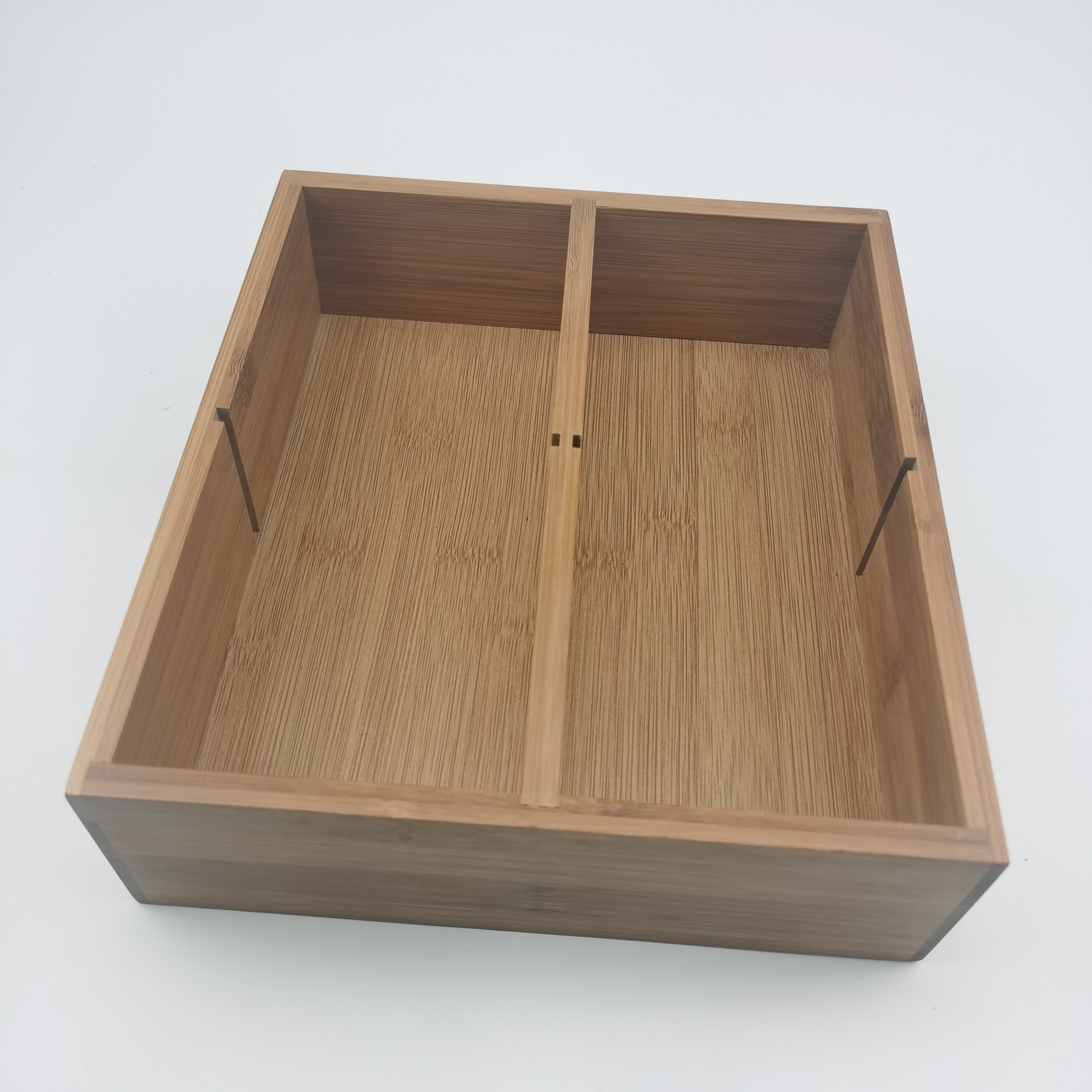 2022 hot sale 3 in 1 Bamboo and wood kitchen food storage bag storage rack baffle movable and detachable storage Box