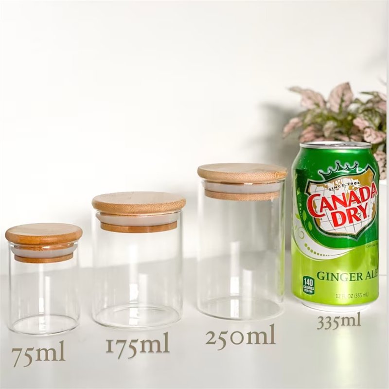 Kitchen mason jars glass 500ml borosilicate glass jars with lids food storage containers set with lids