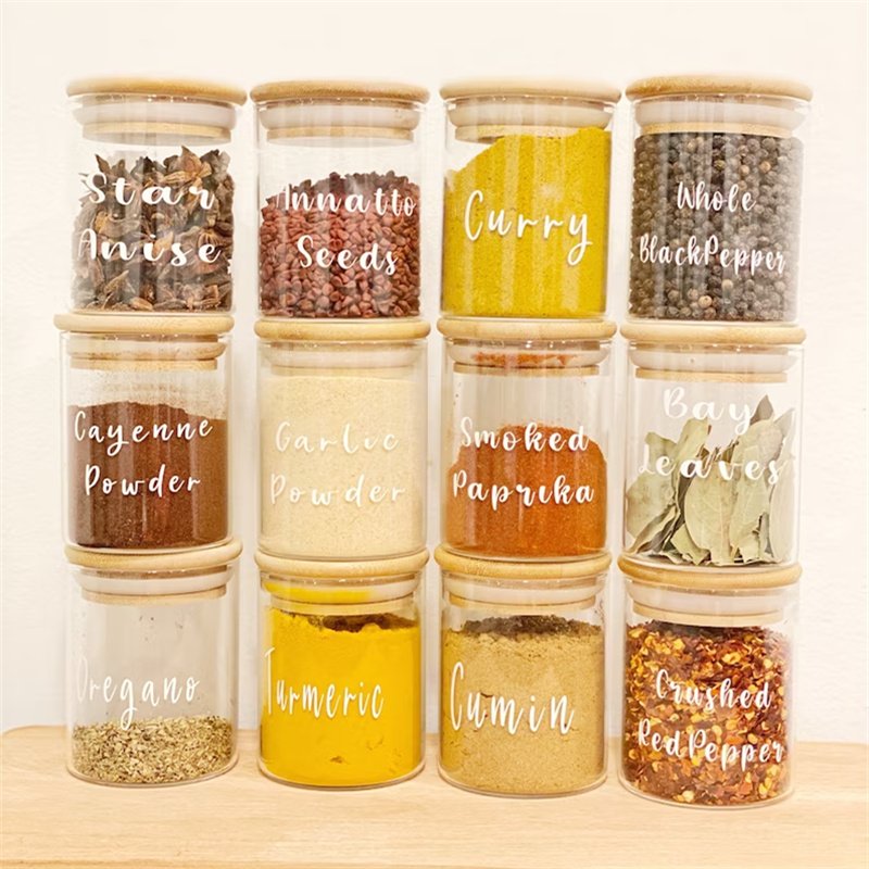 Kitchen mason jars glass 500ml borosilicate glass jars with lids food storage containers set with lids