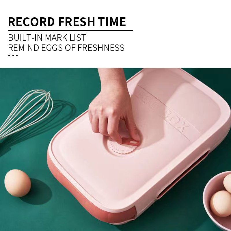 Egg Box Drawer Refrigerator Storage Box Egg Holder Boxes Plastic Kitchen Storage Egg Tray with Lids
