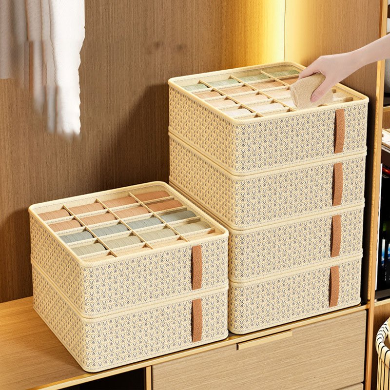 Best-selling portable designed clothes storage drawer basket Non-woven storage box for storing socks and underwear