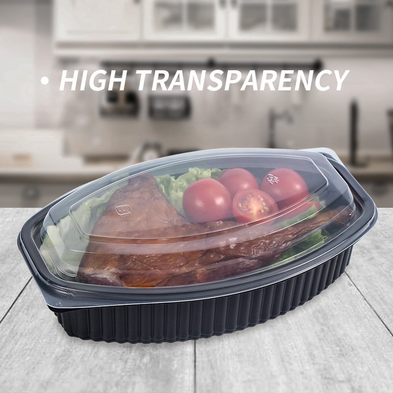 Wholesale Disposable 2 Compartment Food Container With Lids For Airtight Take Away Food Storage Containers