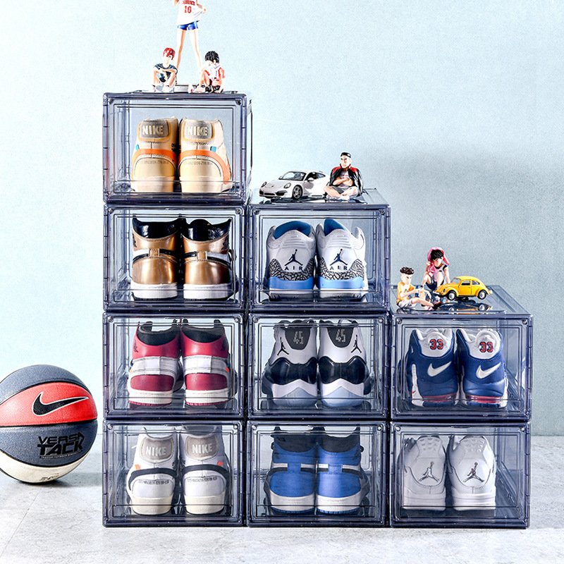 Custom LOGO Best selling shoes storage box display cabinet sneaker storage box