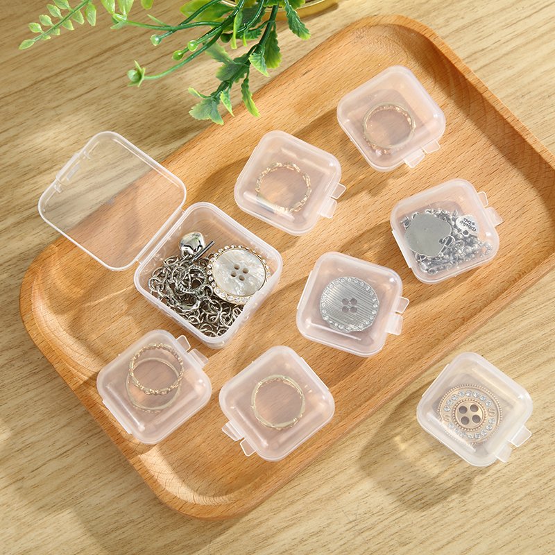 Wholesale earplug box Transparent plastic storage box beaded nail sheet hardware tools accessories pp storage box