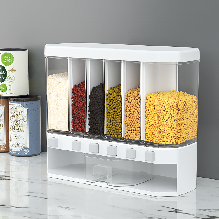 New Rice Dispenser storage box container 12kg Cereals and Grain Bucket Dry Food Storage Container for Organizing Home Kitchen