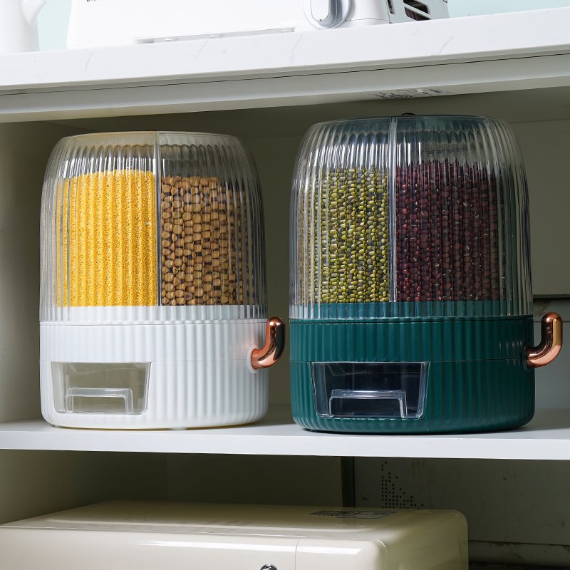 New Rice Dispenser storage box container 12kg Cereals and Grain Bucket Dry Food Storage Container for Organizing Home Kitchen