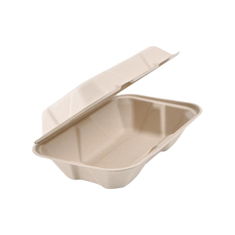 Paper Boxes Recyclable boite repas bento Microwavable Kid Packing Box Macaron Portable With Dividers Kraft Mfpp Food Container