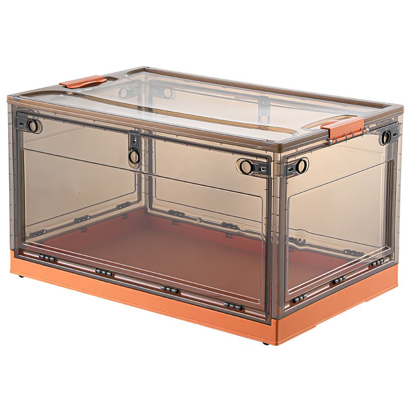 Five-door clothes storage box household toy sundries sorting box transparent foldable wardrobe storage plastic box