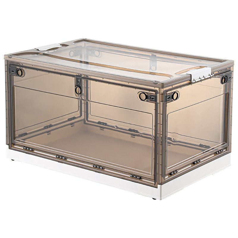 Five-door clothes storage box household toy sundries sorting box transparent foldable wardrobe storage plastic box