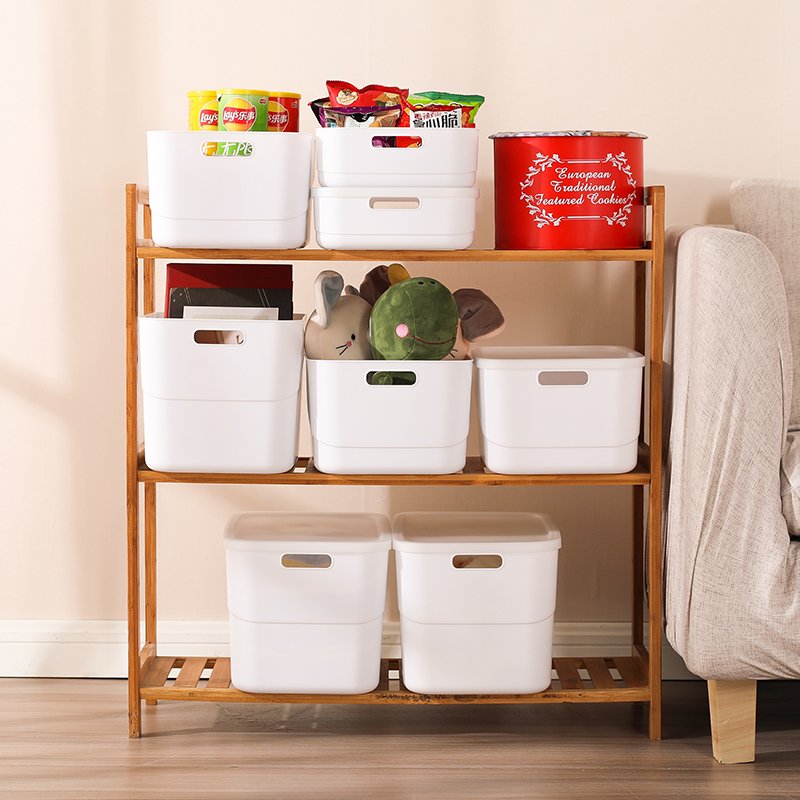 Hot Sell Durable Plastic Sundries Storage Box With Handle And Lid