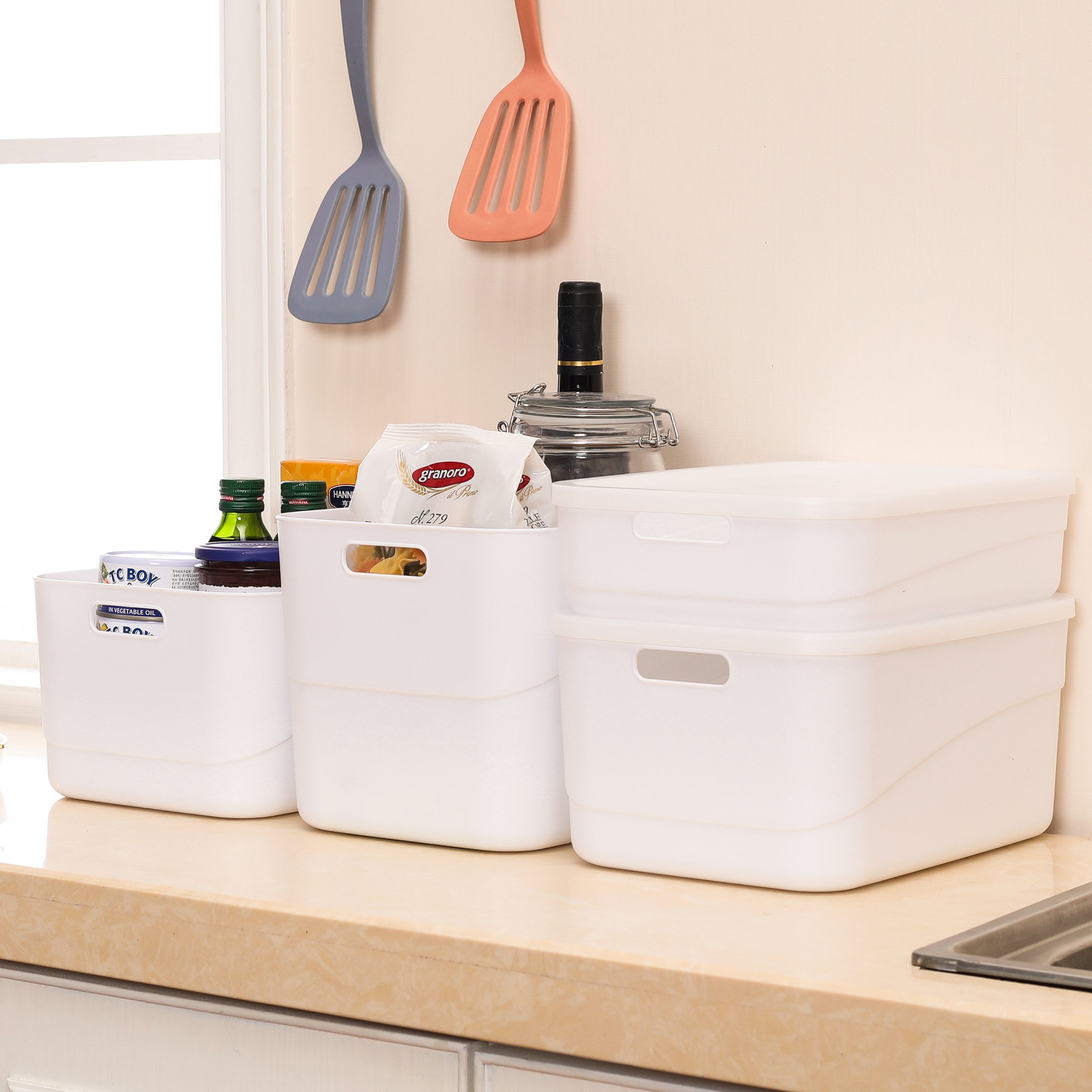 Hot Sell Durable Plastic Sundries Storage Box With Handle And Lid