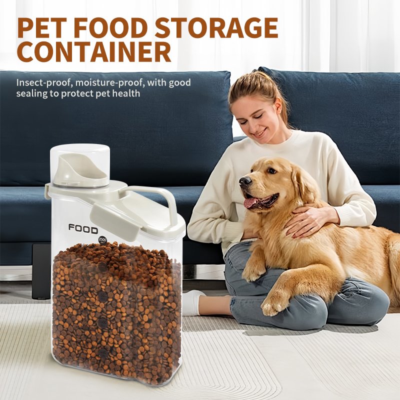 pet dog food storage container box12kg Pet Supplies Cat Feeder Drinking Bowl pet dog food rice storage container