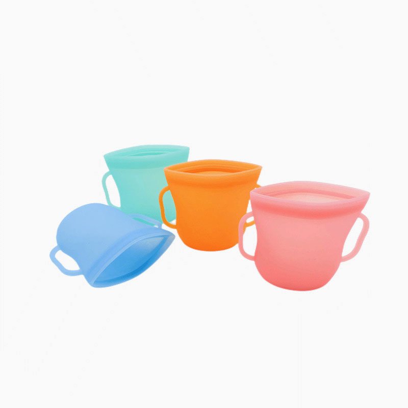 Eco Friendly Resealable Leakproof Food Storage Heat Resistant Silicone Snack Bag Food Grade Silicon Ziplock Bag