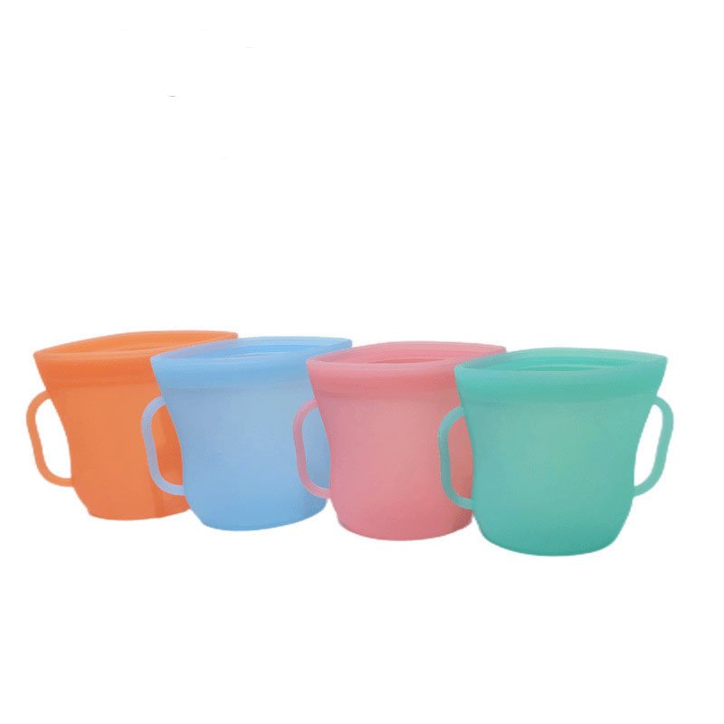 Eco Friendly Resealable Leakproof Food Storage Heat Resistant Silicone Snack Bag Food Grade Silicon Ziplock Bag