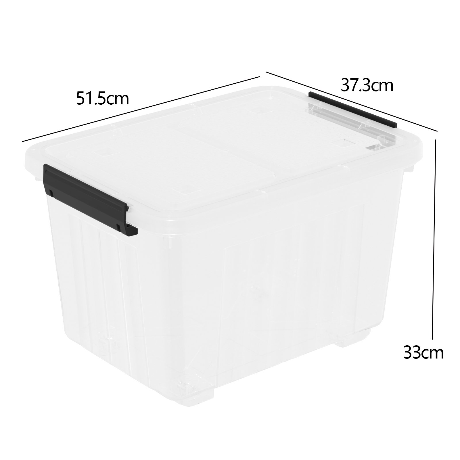 Modern Multifunctional Rectangular Plastic Storage Box 60L
