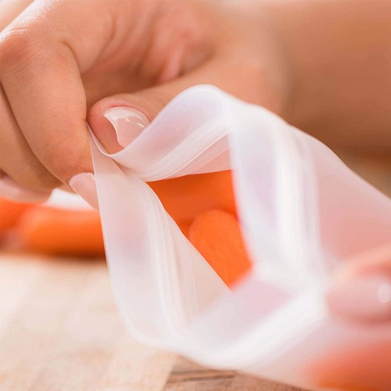 Peva Food Storage BPA Free Leakproof Reusable Freezer Bags for Meat Fruit Vegetable