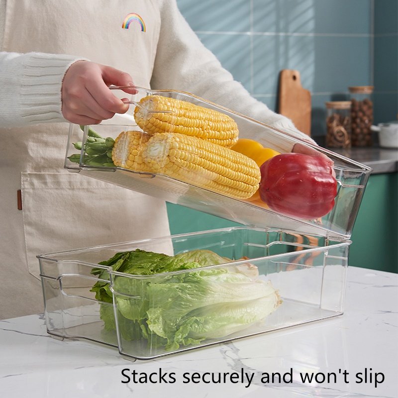 Stackable Pantry Bins Drawer Egg Storage Box Fridge Soda Can Refrigerator Organizer For Refrigerator
