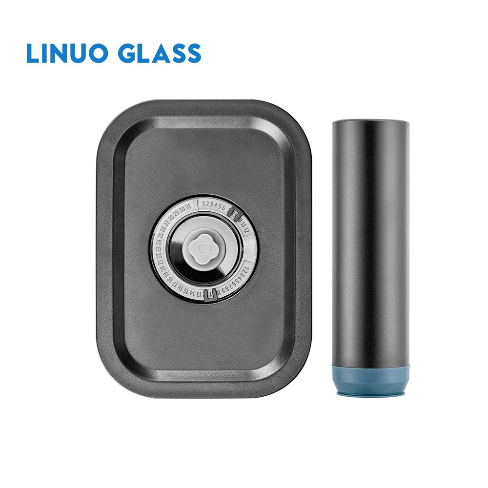 Linuo Vacuum Canister Preservation Lunch Box Self Vacuuming Food Storage Container Glass