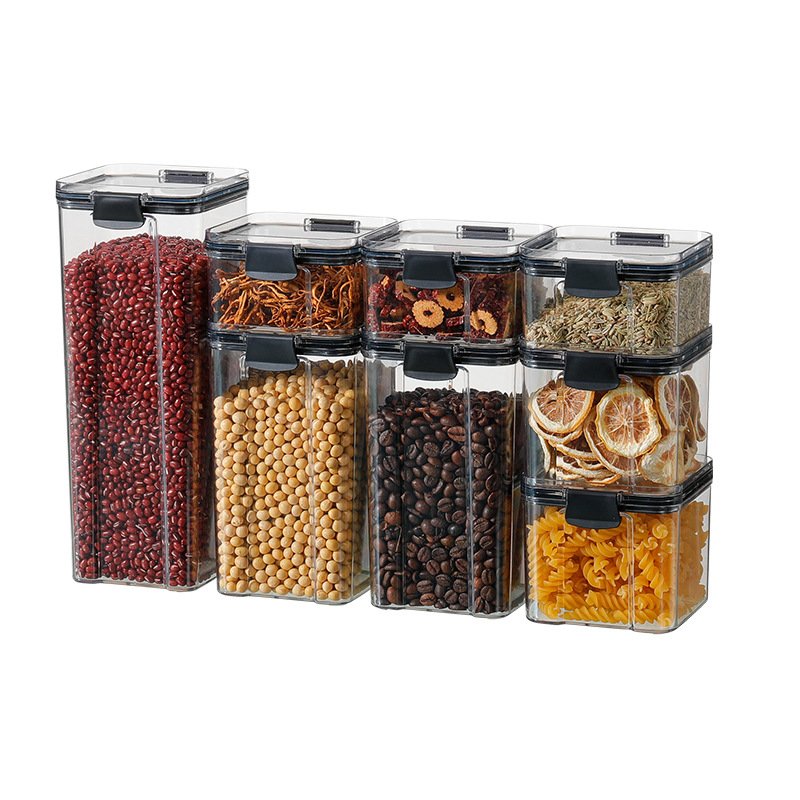 Airtight Stackable Refrigerator Food Containers Plastic Organizer Storage Boxes Container Set With Lid