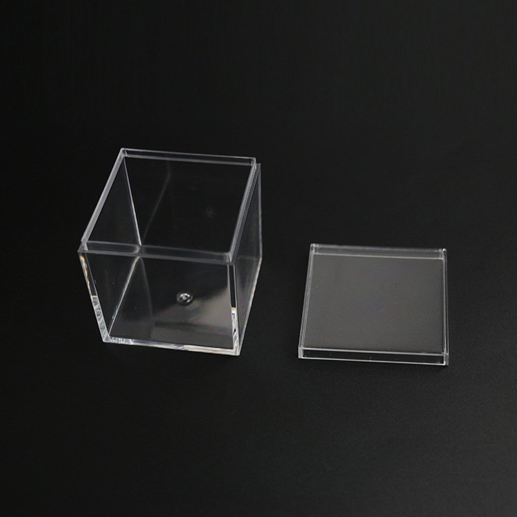 Custom Elegant Fancy Transparent Perspex Candy Storage Box Clear Acrylic Food Container Acrylic Dish Acrylic Storage Box