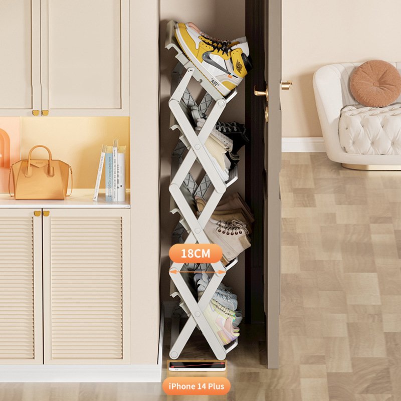 Collapsible Shoe Rack Storage Foldable Shoe Storage Boxes for Closet Hallway Bedroom Entryway Shoe Organizer