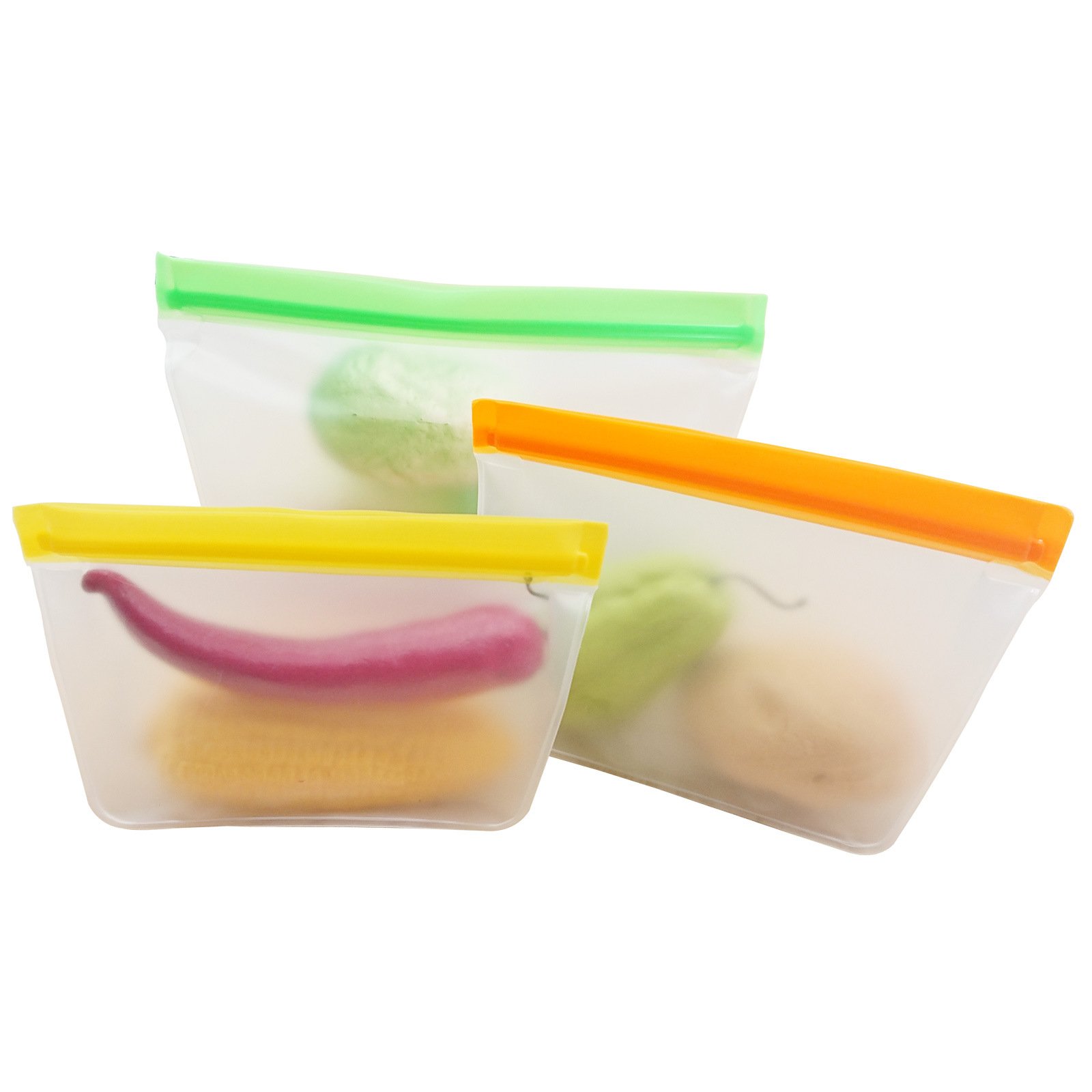 Reusable Storage Bag BPA Free Leak-proof Freezer EVA storage food Bags