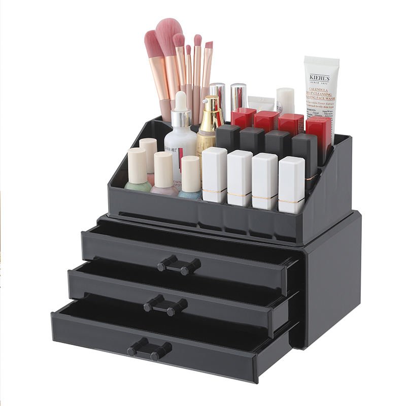 Multifunction table cosmetic storage box plastic cosmetic case makeup storage case