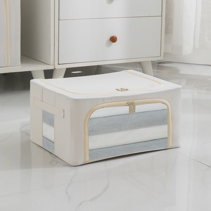High quality Cotton Linen Clothes Blankets Storage Box Clothing Shoes Toy Comforters Wardrobe Foldable Storage Box