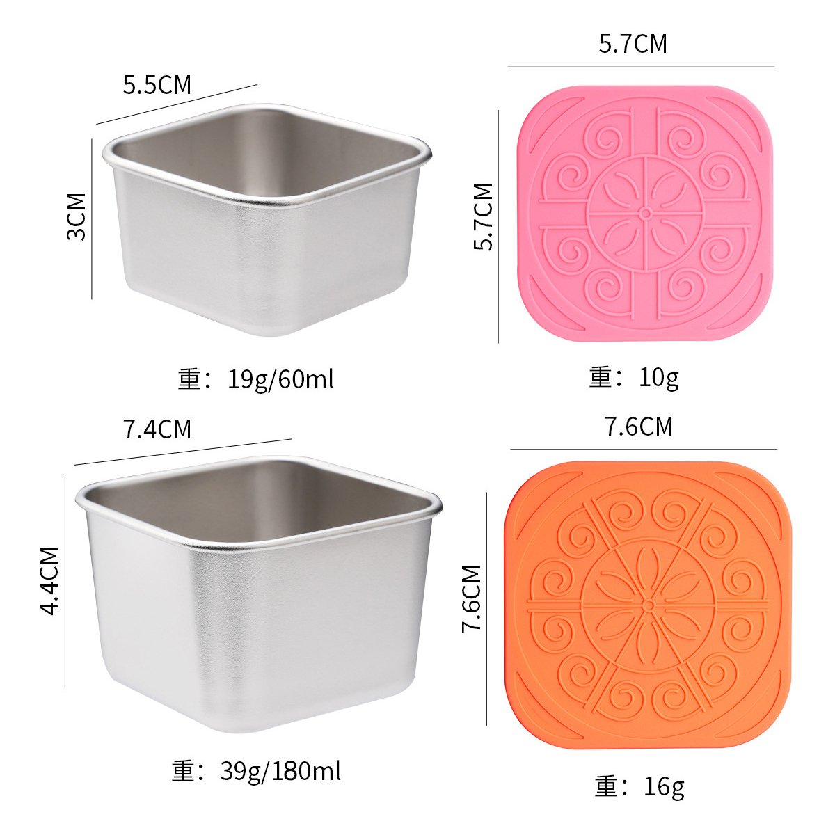 High Quality 304 Stainless Food Grade Kids Snack Box Bpa-Free Eco-friendly Food Storage Bento Lunch Box