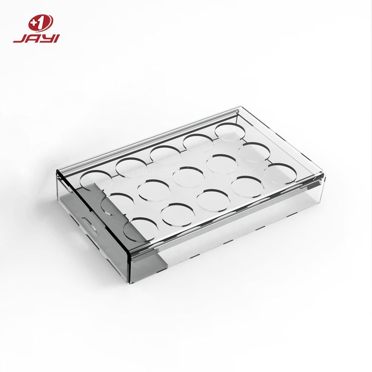 JAYI Table Top Clear Pull-out Acrylic Nespresso Coffee Capsule Pod Storage Box