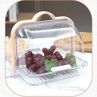 Dust-proof And Moisture-proof Cupcake Boxes Portable Fruit Storage Container Clear Plastic Bread Storage Box With Lids