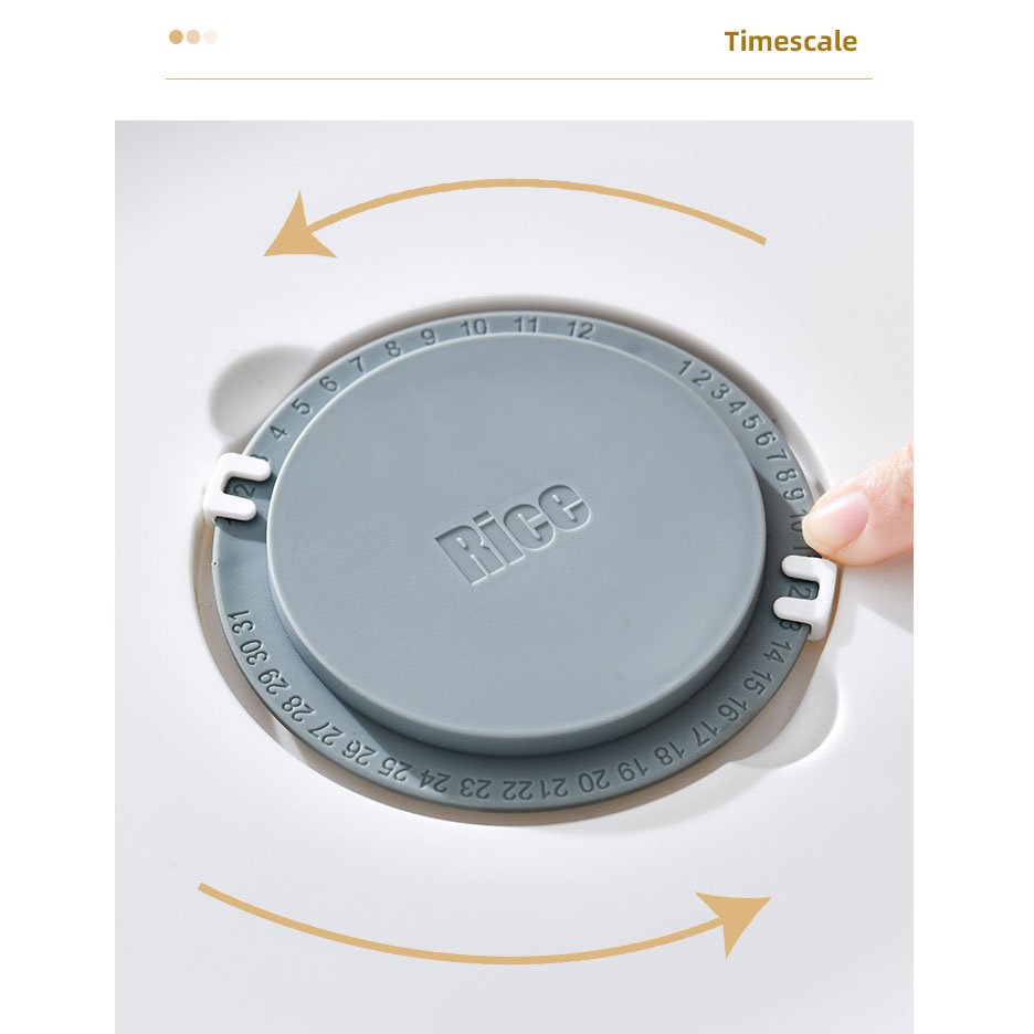Round Cereal rice dispenser food storage container Household Grain Storage Box Kitchen Storage