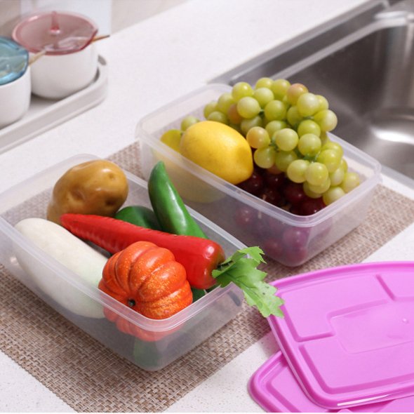 17 Pieces Pack BPA Free Airtight PP Plastic Food Storage Container Set Fridge Crisper Food Storage Box with Lid