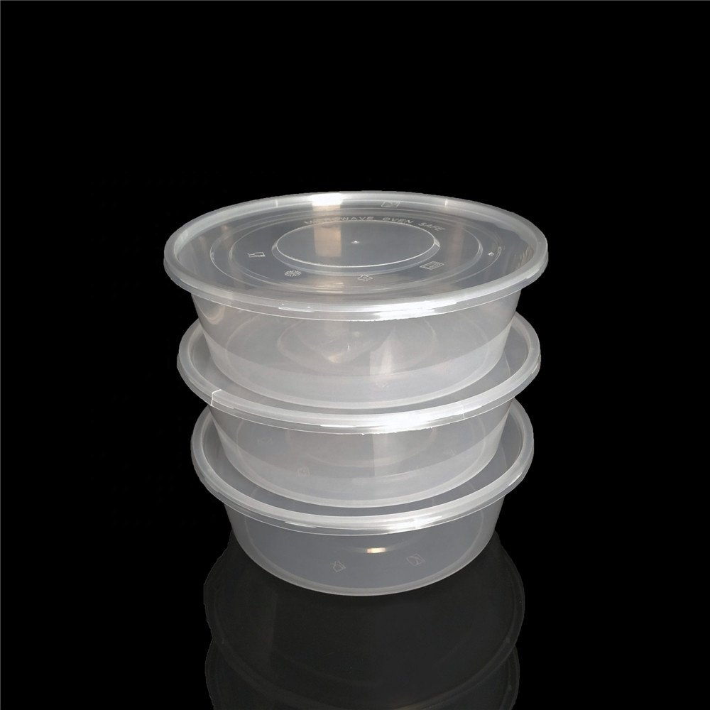 YQ465 2500ml microwave disposable plastic meal / food container/lunch box noodles bowl food storage container