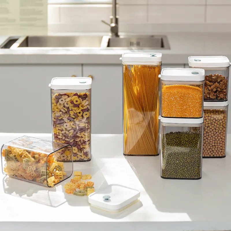 Household Kitchen Plastic Clear Kitchen Storage Container Airtight Food Container