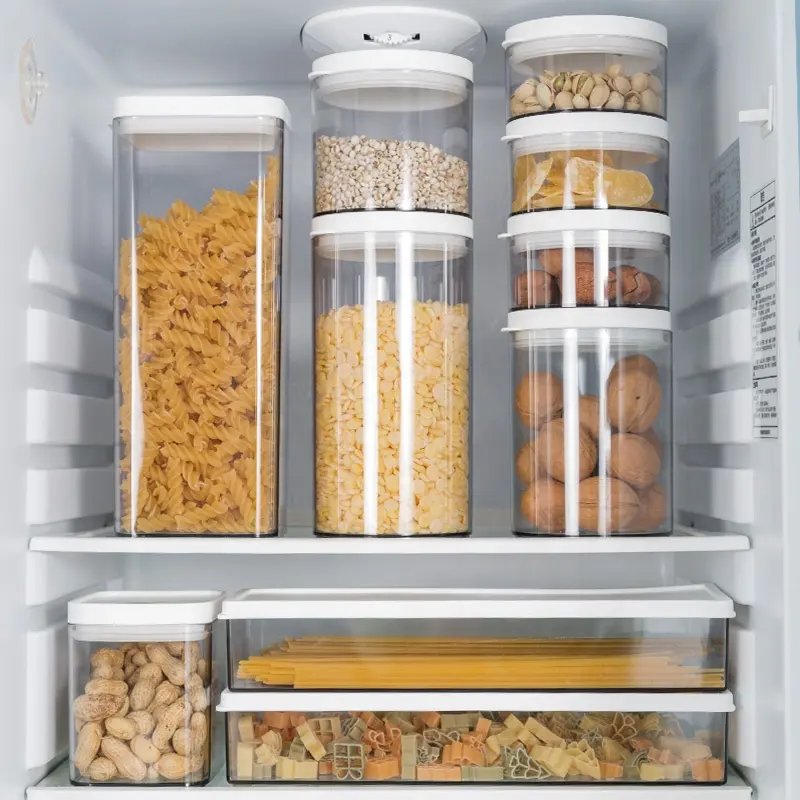 Household Kitchen Plastic Clear Kitchen Storage Container Airtight Food Container
