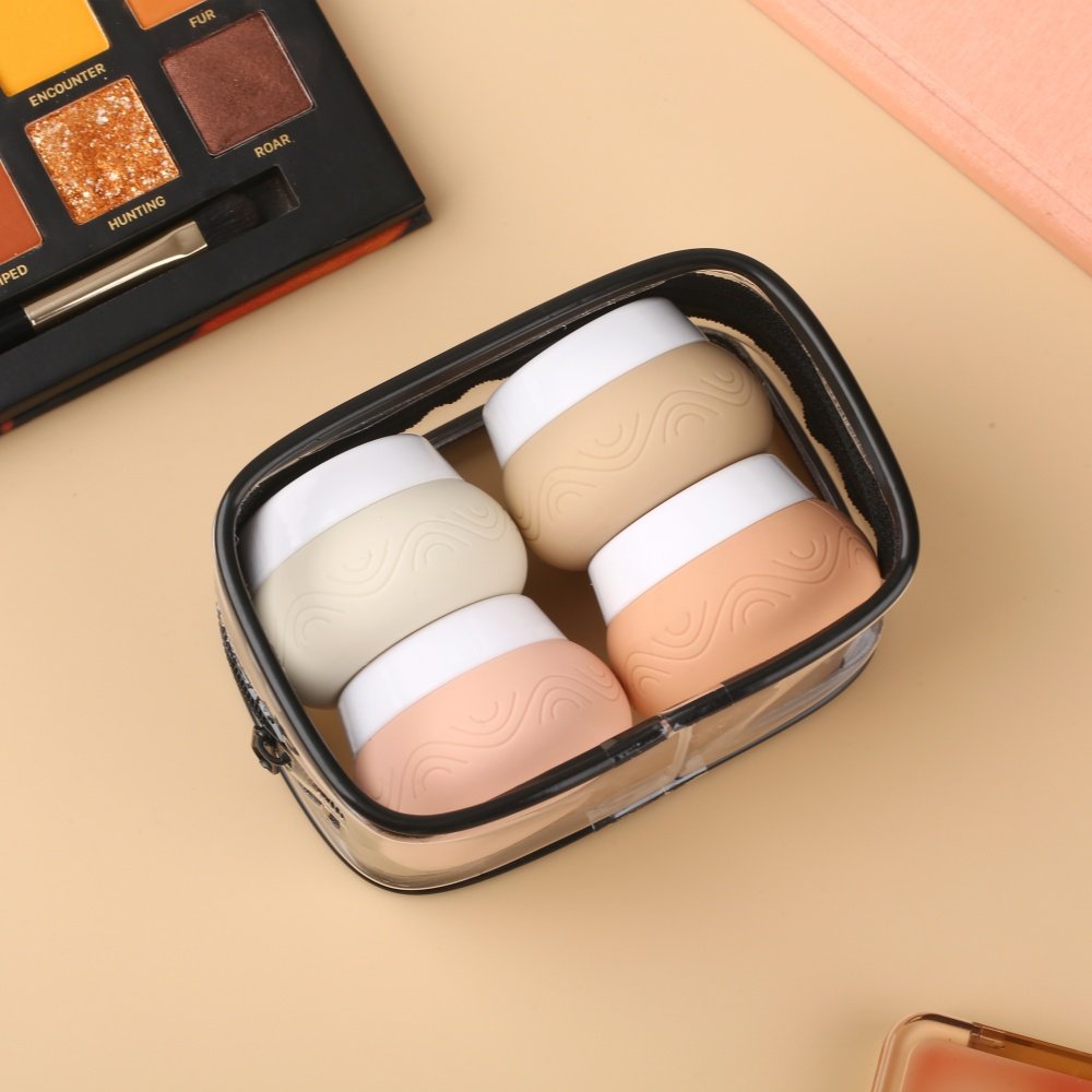 New best-selling portable 30ml sealed box travel cosmetics packaging box silicone storage box