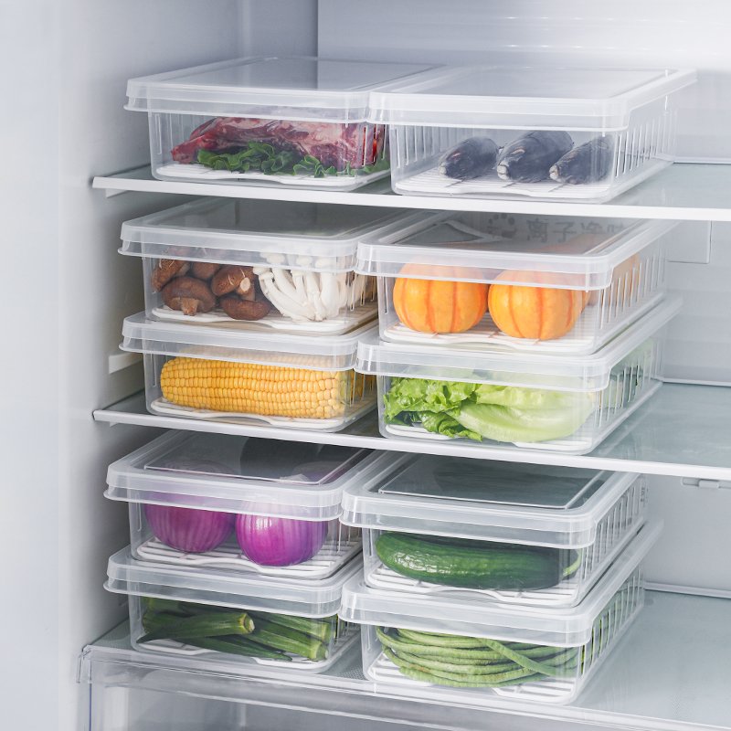 SHIMOYAMA High Quality Food Preservation Box Transparent Fruit and Vegetable Storage Box