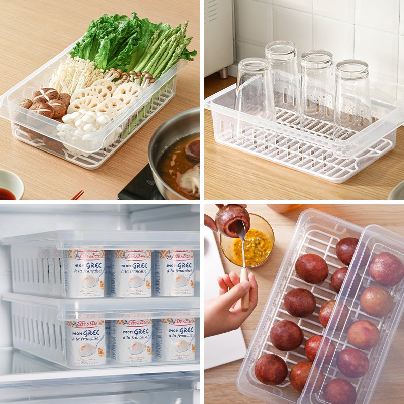 SHIMOYAMA High Quality Food Preservation Box Transparent Fruit and Vegetable Storage Box