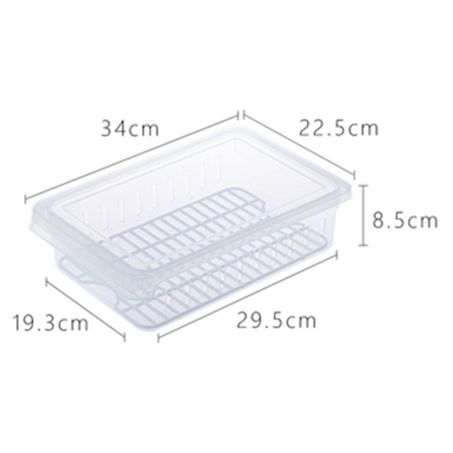 SHIMOYAMA High Quality Food Preservation Box Transparent Fruit and Vegetable Storage Box