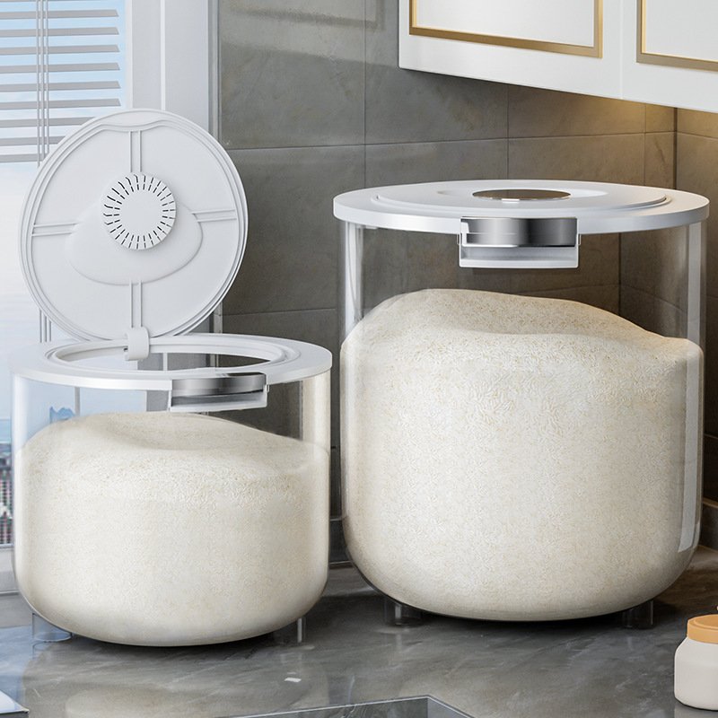 High Appearance Level Practical Food Containers Sealed Rice Storage Containers Kitchen Storage