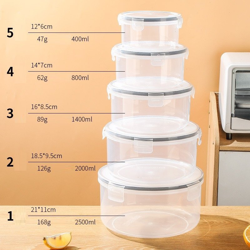 New Different Sizes Portable Food Storage Containers Fridge Fruit Vegetable Storage Box Reusable Leakproof Food Storage Box