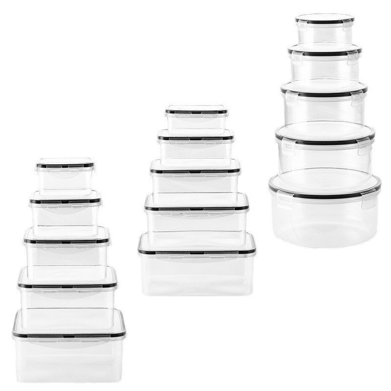 New Different Sizes Portable Food Storage Containers Fridge Fruit Vegetable Storage Box Reusable Leakproof Food Storage Box