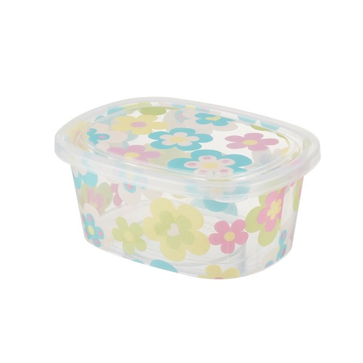 Wholesale Plastic Kitchen Stackable Container Storage Boxes Refrigerator Print Food Storage Container