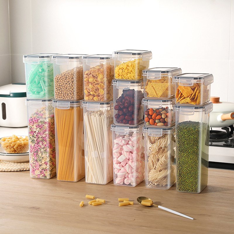 Airtight Food Storage Containers 24-Piece Set Kitchen & Pantry Plastic Storage Containers with Lids for Cereal and so on