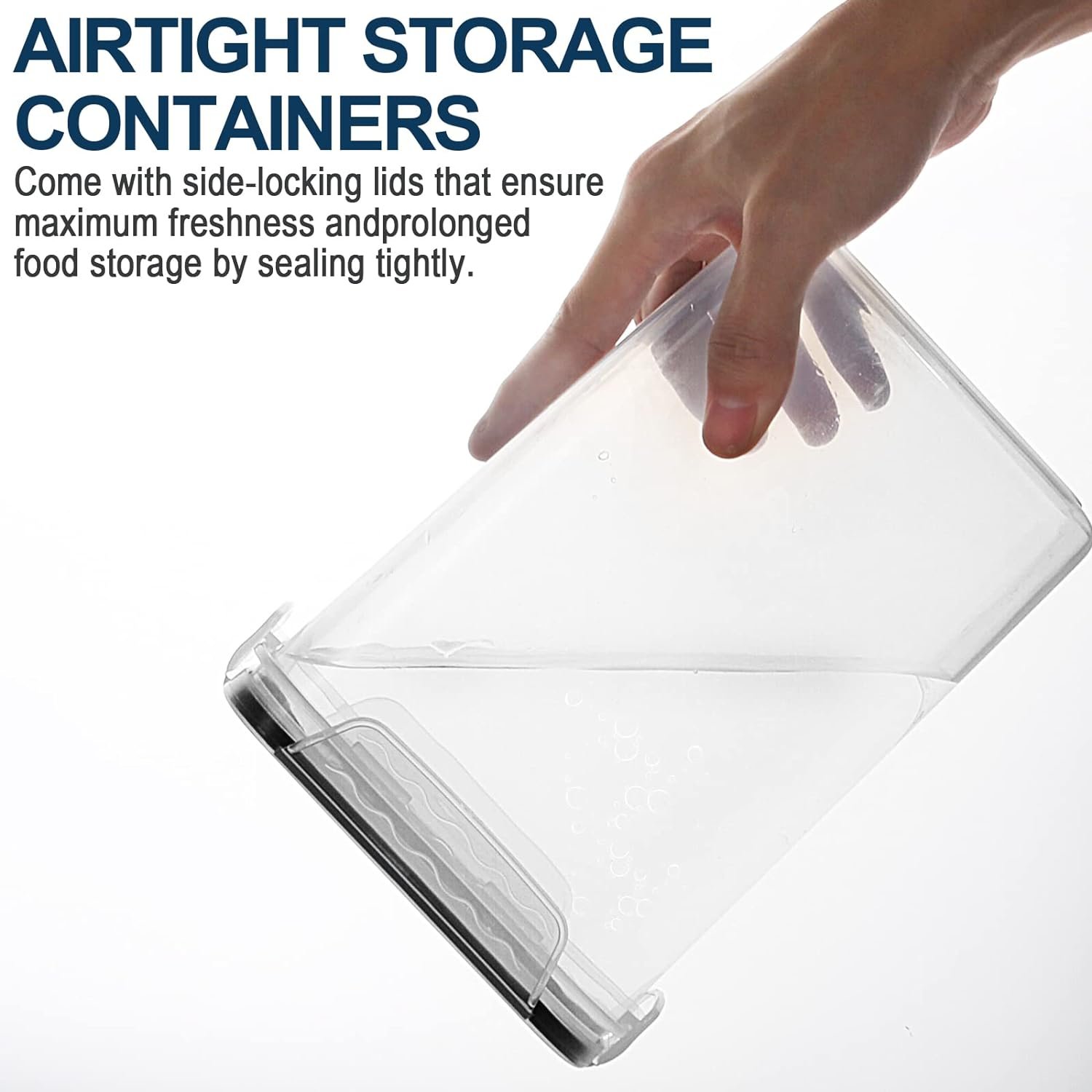 Airtight Food Storage Containers 24-Piece Set Kitchen & Pantry Plastic Storage Containers with Lids for Cereal and so on