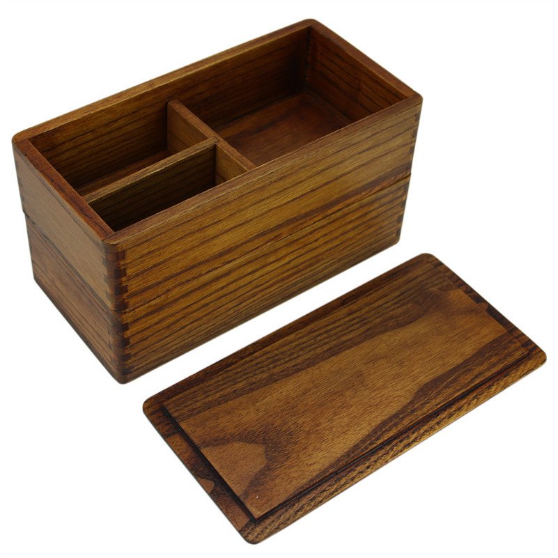 Japanese Style Traditional Lunch Food Containers Storage boxes Wooden Bento lunchbox