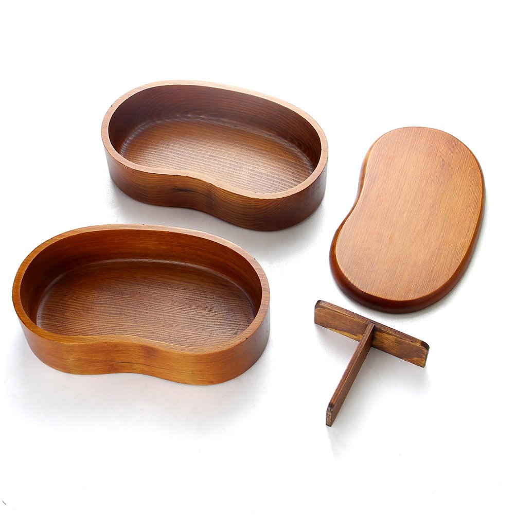 Japanese Style Traditional Lunch Food Containers Storage boxes Wooden Bento lunchbox